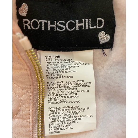 💓❄️Rothschild | faux fur heart plush snowsuit coveralls | 6-9M | EUC - Picture 6 of 6